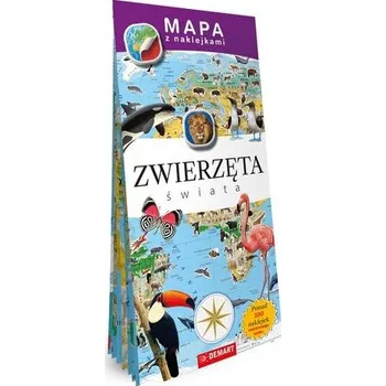 Zwierzęta świata. Mapy z naklejkami - Bogusława Karlicka,Ewa Lodzińska
