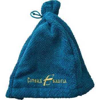 NordicSPA Čepice do sauny s výšivkou petrolejově modrá uni