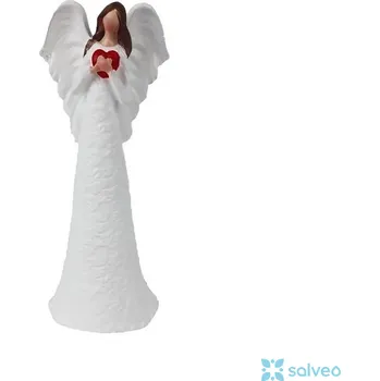 Vánoční dekorace Anděl se srdcem 4,5 x 3 x 10 cm