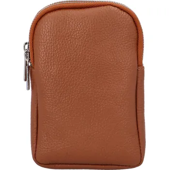 Kabelka Dámské kožené crossbody pouzdro koňakové - Delami Valli koňak