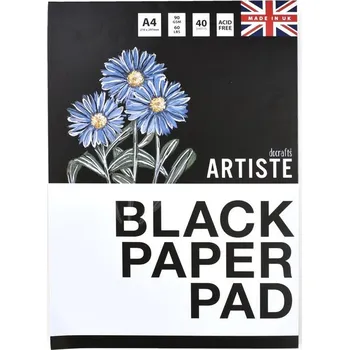 Skicák Artiste, A4, černý, 90 g, 40 listů