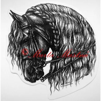 Samolepka frís, kůň, koně c240 - Malá - přibližně jako pohlednice