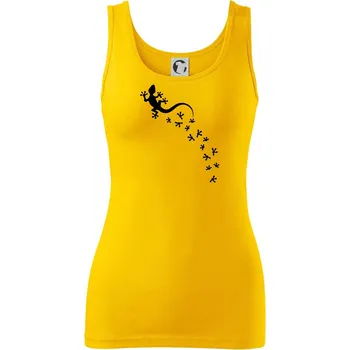 Dámské tričko Geocaching Gekoni - Dámské tílko - 2XL ( Žlutá )