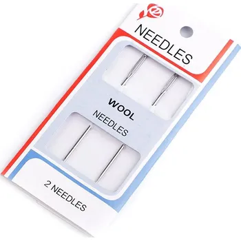 Nástroj na niť a příze Jehly ostré na vlnu a stužkové vyšívání