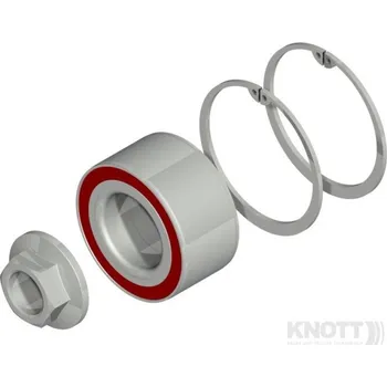 Ložisko nápravy přívěsu 250x40 mm, sada, Knott