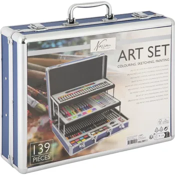 Výtvarná sada Nassau Profesionální sada malování/skicování 139 ks