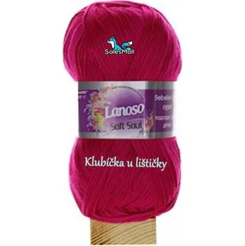 Příze Lanoso Soft Soul 948 - sytě růžová