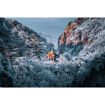 Plakát Plakát, Obraz - Gorgeous pagoda at Huangshan Mountain, Anhui, Jackyenjoyphotography
