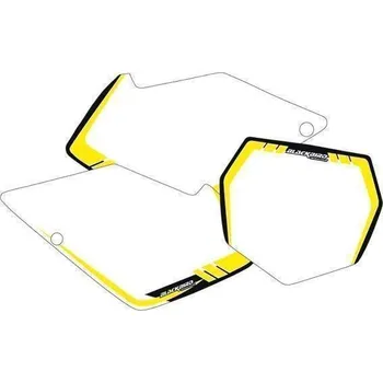 Samolepicí dekorace na vozidlo BLACKBIRD nálepka startovní číslo SUZUKI RM-Z 250 07-09 barva bílá SUZUKI RMZ250 rok 07-09