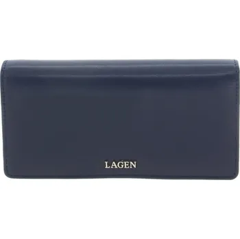 Peněženka LAGEN Peněženka dámská kožená modrá 50310-BLU-632 Velikost