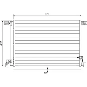Kondenzátor, klimatizace VALEO 822609