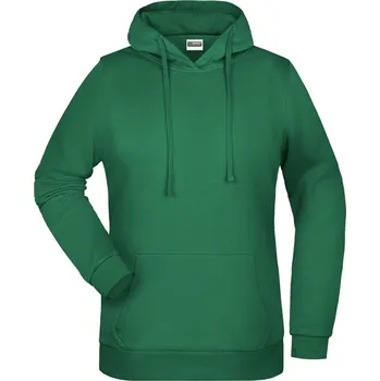 Dámská mikina Daiber Dámská mikina s kapucí Basic Hoody JN795 Barva: Zelená irská, Velikost: 3XL