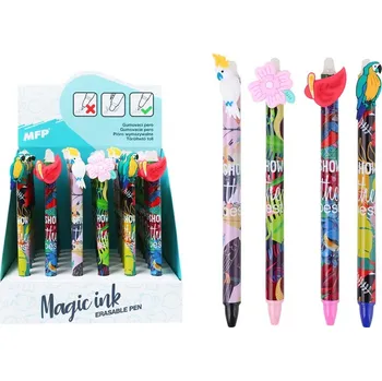 Kuličkové pero gumovací Tropical, 0,5, modré