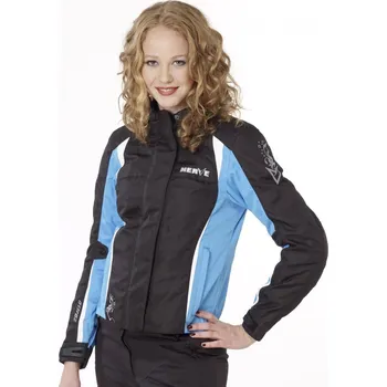 Dámská cargo bunda Bunda na motorku NERVE Unique Star modrá dámská moto bunda 48