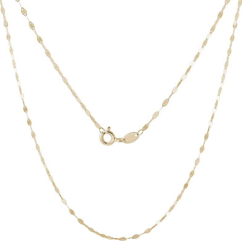 Zlatý řetízek typu Lip Chain dlouhý 50 cm KLENOTA