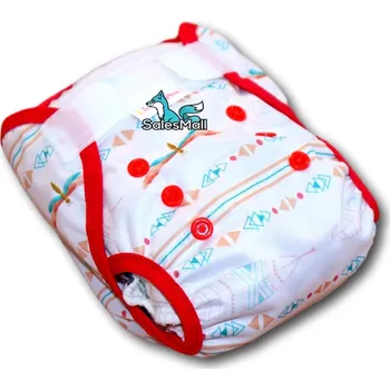 Plena Lillybe Svrchní kalhotky novorozenecké , vážky a pírka červená