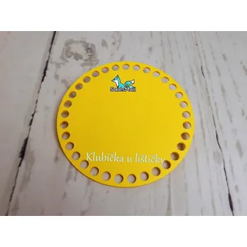 Příze Dno na košík kruh 15cm žlutá