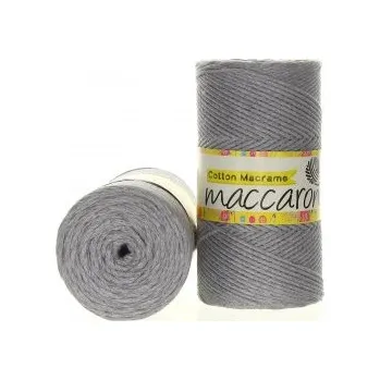 Příze Maccaroni Cotton Macrame 49 - šedá