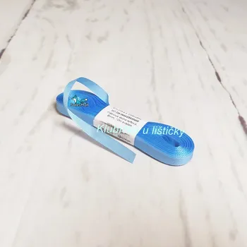 Stuha Český výrobce Taftová stuha 6mm 405 - nebesky modrá