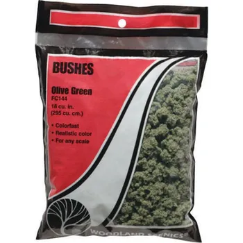 Modelová železnice foliáž střední/hrubá olivově zelená Woodland Scenics FC144