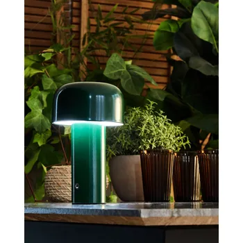 Lampička Stolní lampa zelená vnitřní venkovní moderní styl Beliani
