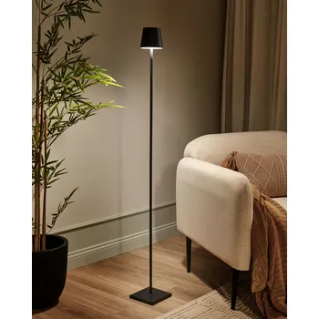 Stojací lampa Stojací lampa černá železná vnitřní venkovní moderní styl Beliani