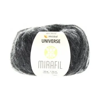Příze Mirafil Příze Universe Solid 455 - šedá melange