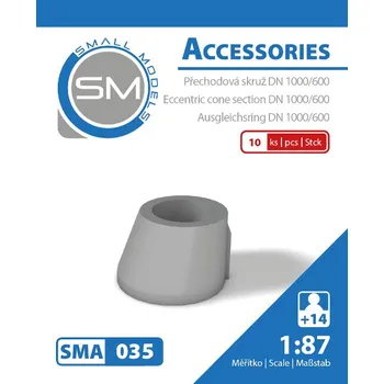 Modelová železnice přechodová skruž DN 1000/600 10ks Small Models 035