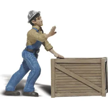 Calvin tlačí bednu Woodland Scenics A2523