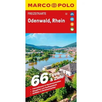 MARCO POLO Freizeitkarte 32 Odenwald, Rhein 1:110.000