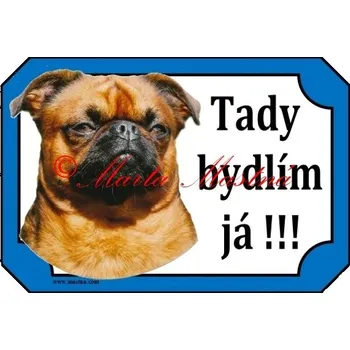 Cedulka brabantský grifonek, brabantík zlatý 2 - Bez samolepicí vrstvy