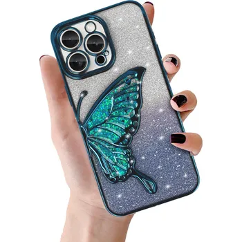 Pouzdro na mobilní telefon Zadní kryt Tel Protect Butterfly Water pro iPhone 13 Pro modrý