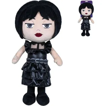 plyšák PLYŠ Wednesday Addams postavička plesové šaty (plyšová hračka)