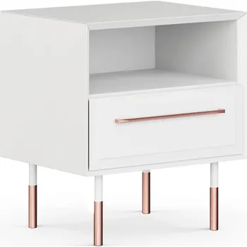 Noční stolek Noční stolek Rosa Bianca, bílá, rozměr 50x55x40cm