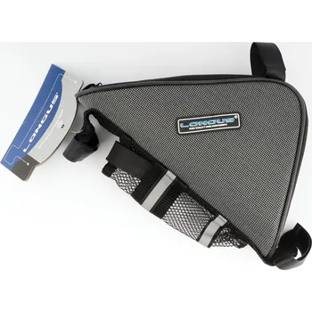 brašna na kolo LONGUS kapsička na rám a pumpu, šedá