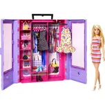 Barbie Fashionistas HJL66 šatní skříň s…