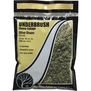 Modelová železnice foliáž jemná/střední olivově zelená Woodland Scenics FC134