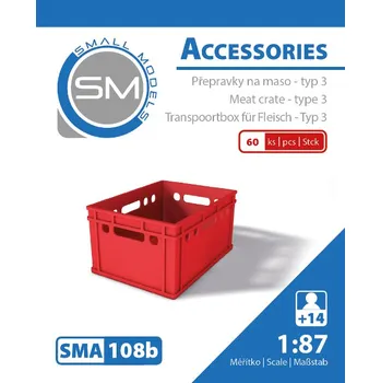Modelová železnice přepravky na maso - typ 3 (60ks) Small Models 108b