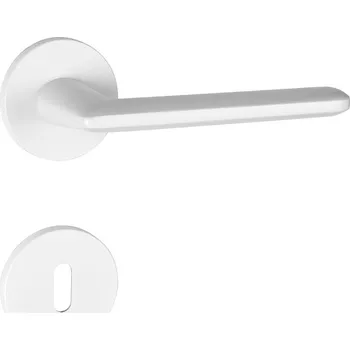 Dveřní kování MPK - ELIPTICA - R S6 rozety BB, klika/klika WS - Bílá matná