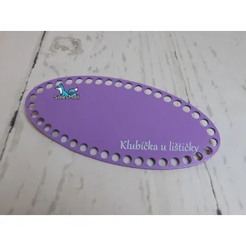 Příze Dno na košík ovál 10x22cm lila