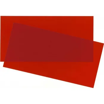 průhledné desky červené Evergreen 9901