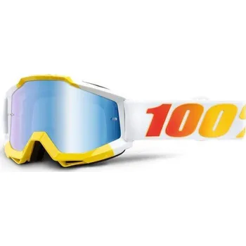 Motocyklové brýle MX brýle 100% Accuri ASTRA modré zrcadlové plexi