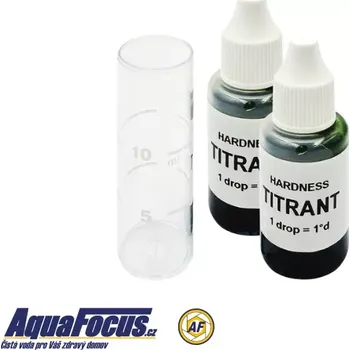 Změkčovač vody Tester na měření celkové tvrdosti vody – 2 x 15 ml