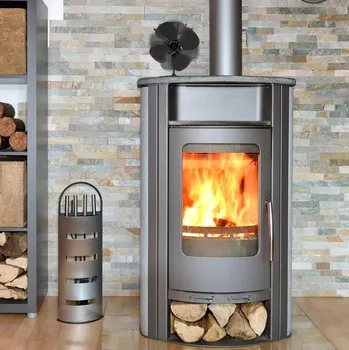 Krbový ventilátor Praktický krbový horkovzdušný ventilátor turbo 3299