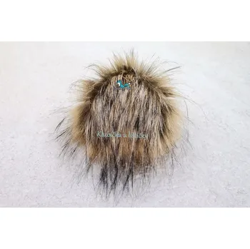 Příze Bambule Mia velká hnědá černé konečky 6JEX