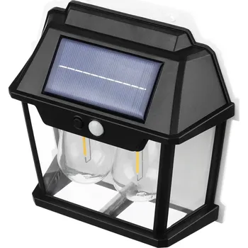 LED panel Berge Solární LED svítidlo s PIR pohybovým senzorem - denní bílá