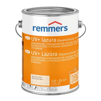 Remmers UV+ lazura 2,5 l, bílá