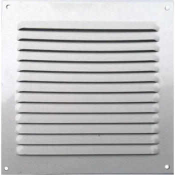 Větrací mřížka Hliníková větrací mřížka, 150 x 150 mm, bílá