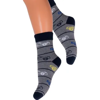 Chlapecké oblečení STEVEN Chlapecké klasické ponožky. Barva/Velikost: šedá / 26/28