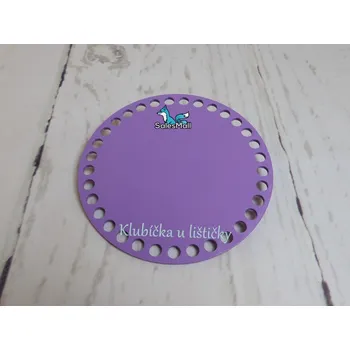 Dno na košík kruh 10cm lila